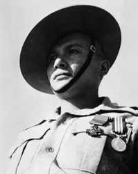 Porträt von Schütze Ganju Lama VC MM, 1. Bataillon, 7. Duke of Edinburghs Own Gurkha-Gewehre
